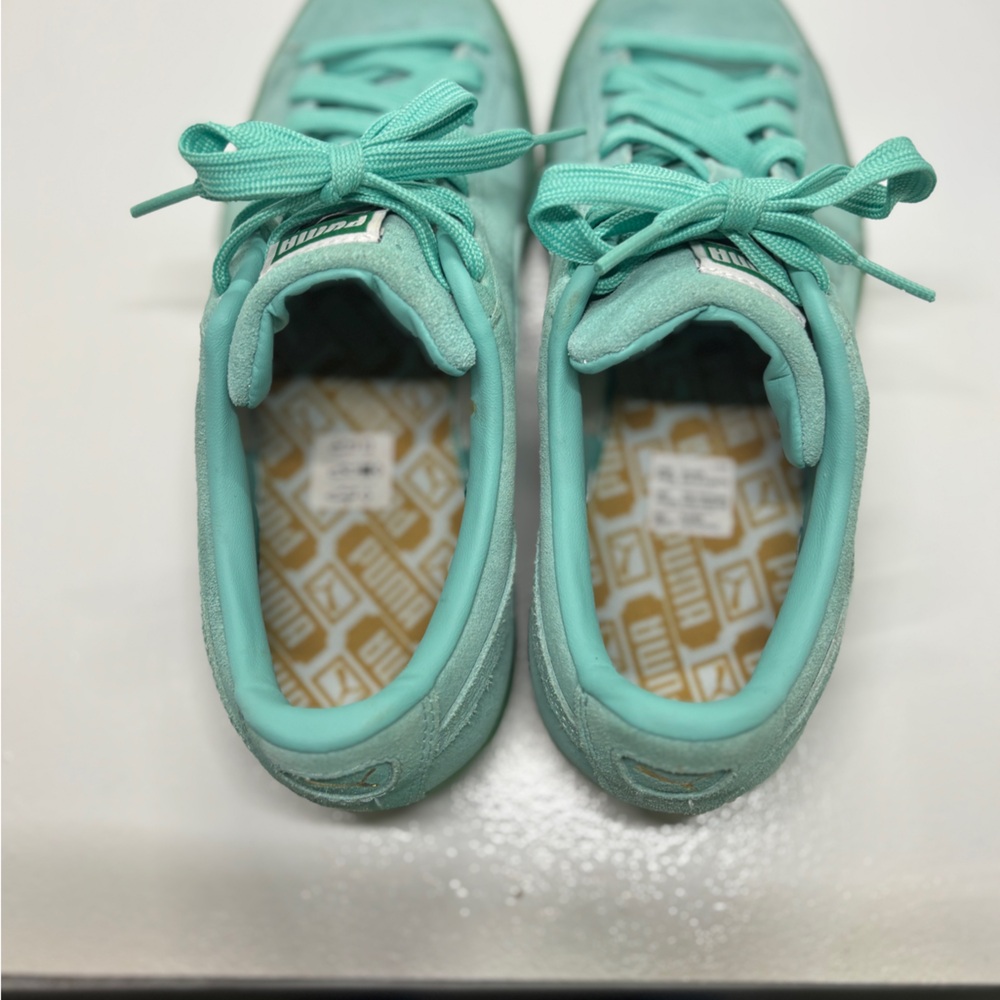 Puma Suede Classic XXI Green Suede Lifestyle Sneakers women’s 8.5 - Picture 9 of 10